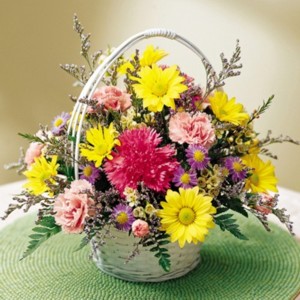 USA Flower basket USA,,:Basket of Wishes